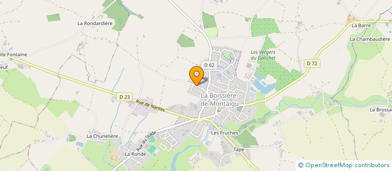 localisation de l'entreprise SCI MARGAULT  LA BOISSIERE-DE-MONTAIGU