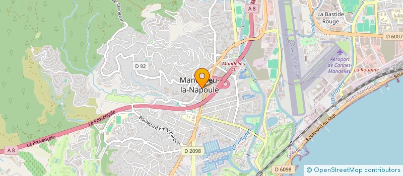 localisation de l'entreprise SCI MARGAUX à MANDELIEU-LA-NAPOULE