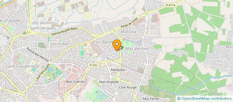 localisation de l'entreprise SCI MARGAUX à PERPIGNAN
