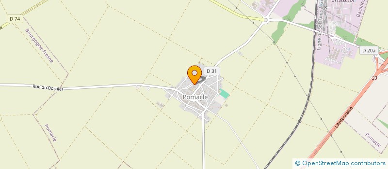 localisation de l'entreprise SCI MARGAUX  POMACLE