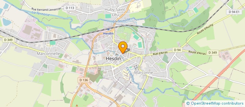 localisation de l'entreprise SCI MARGAUX  HESDIN