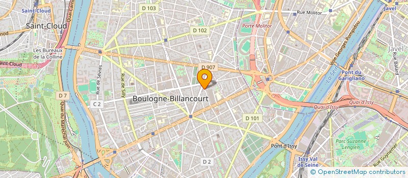 localisation de l'entreprise SCI MARGAUX à BOULOGNE-BILLANCOURT