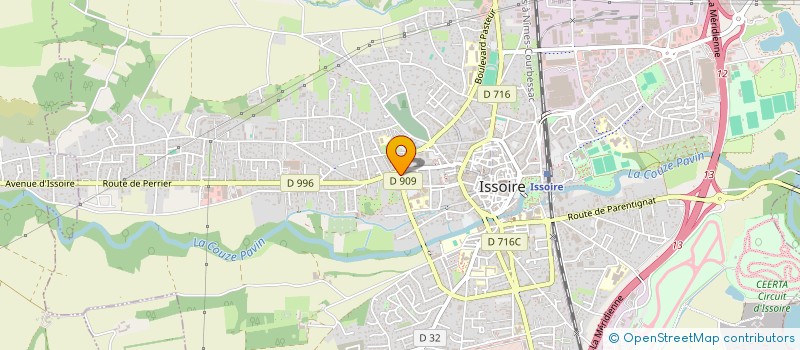 localisation de l'entreprise SCI MARGAUX  ISSOIRE