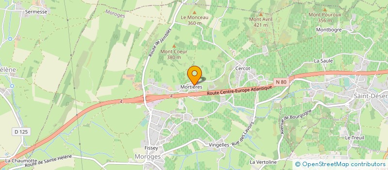 localisation de l'entreprise SCI MARGE  MOROGES