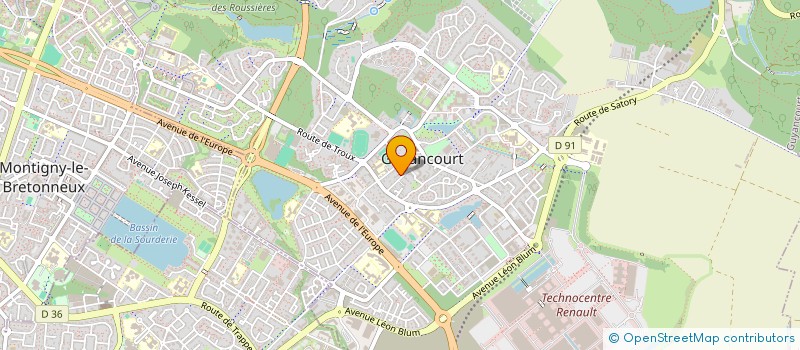 localisation de l'entreprise SCI MARGERY PNTER  GUYANCOURT