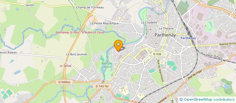 localisation de l'entreprise SCI MARGOD  PARTHENAY