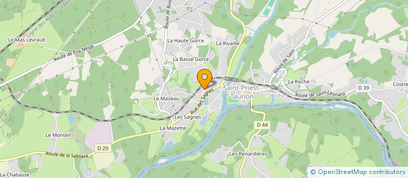 localisation de l'entreprise SCI MARGONT  SAINT-PRIEST-TAURION