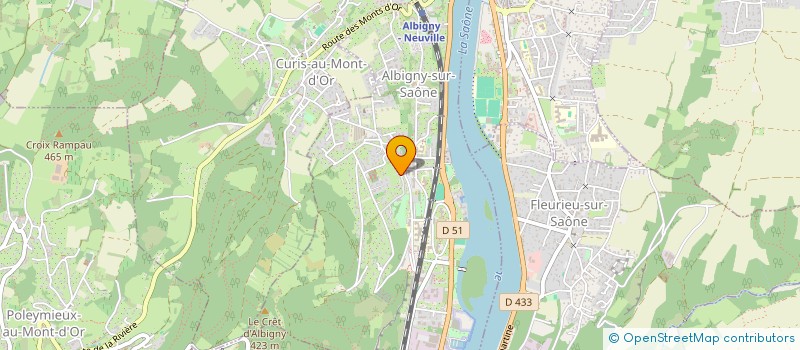 localisation de l'entreprise SCI MARGOT  ALBIGNY-SUR-SAONE