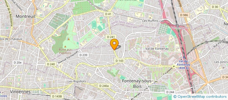 localisation de l'entreprise SCI MARGOT à FONTENAY-SOUS-BOIS