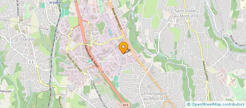 localisation de l'entreprise SCI MARGOT  CHAMPAGNE-AU-MONT-D'OR