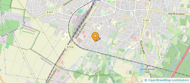 localisation de l'entreprise SCI MARGOT  COLMAR