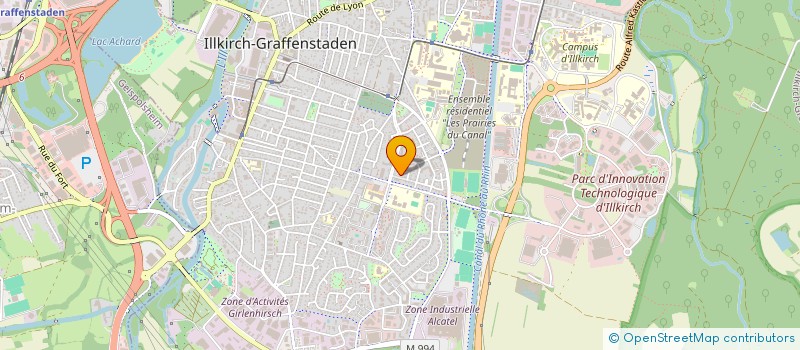 localisation de l'entreprise SCI MARGOT  ILLKIRCH-GRAFFENSTADEN
