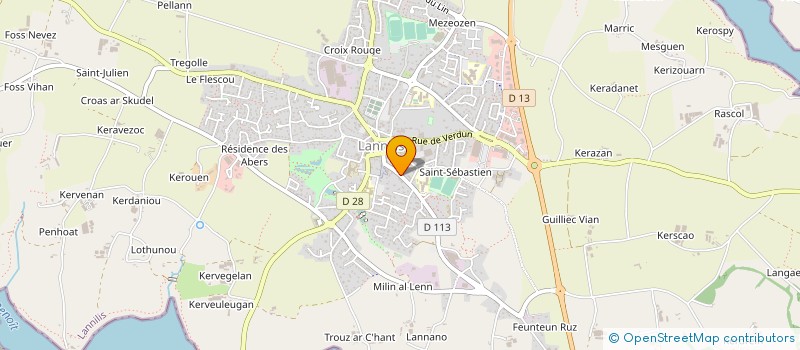 localisation de l'entreprise SCI MARGOT  LANNILIS