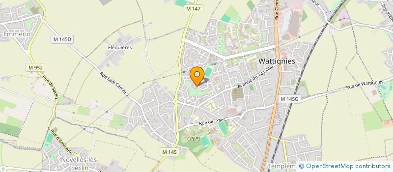 localisation de l'entreprise SCI MARGOT  WATTIGNIES