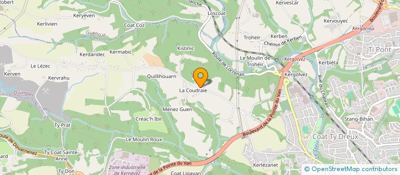 localisation de l'entreprise SCI MARGOT à QUIMPER