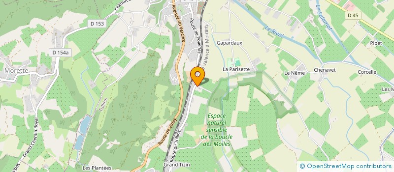 localisation de l'entreprise SCI MARGOT  TULLINS