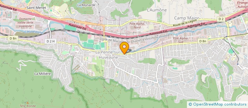 localisation de l'entreprise SCI MARGOT D'ANDREA  LA PENNE-SUR-HUVEAUNE