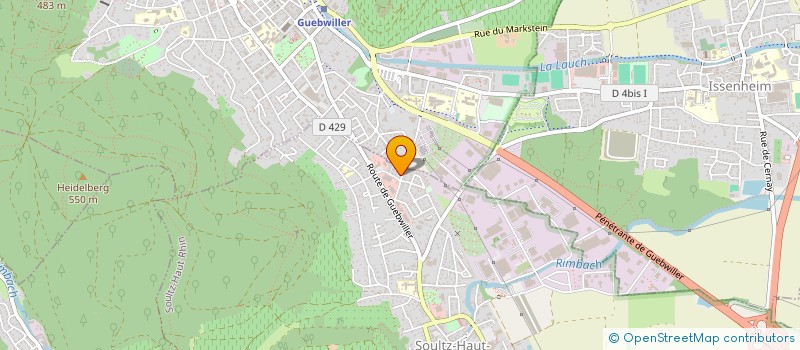 localisation de l'entreprise SCI MARGOT ET PAULINE  SOULTZ-HAUT-RHIN