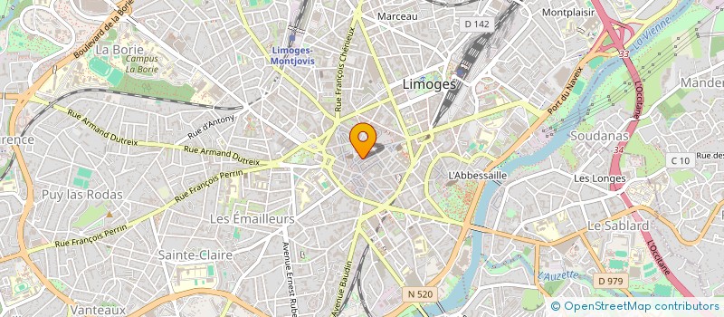 localisation de l'entreprise SCI MARGOT II  LIMOGES