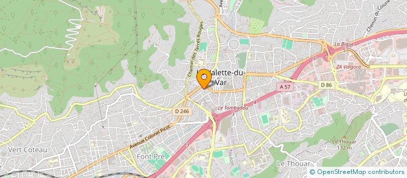 localisation de l'entreprise SCI MARGOZE à LA VALETTE-DU-VAR