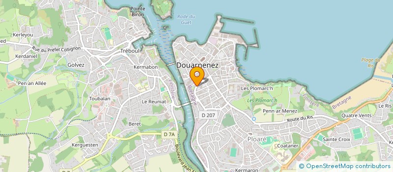 localisation de l'entreprise SCI MARGUEN  DOUARNENEZ