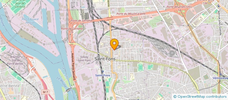 localisation de l'entreprise SCI MARGUERITE  SAINT-FONS