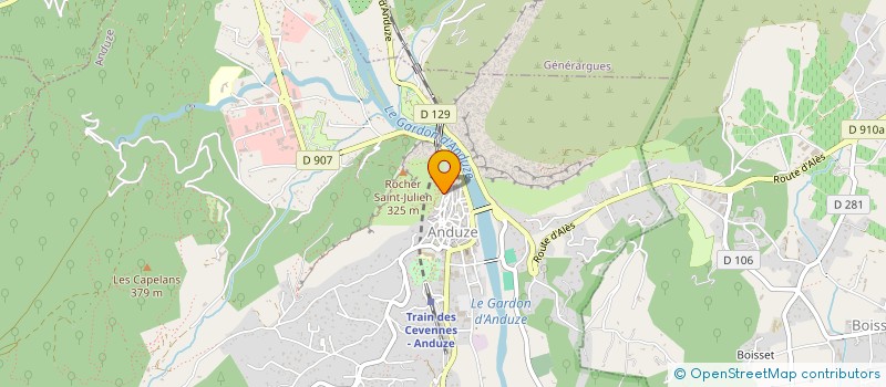 localisation de l'entreprise SCI MARGUERITE à ANDUZE
