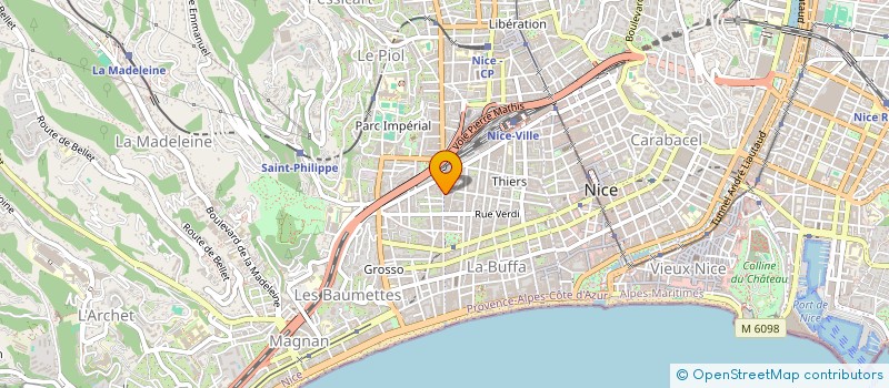 localisation de l'entreprise SCI MARGUERITE à NICE
