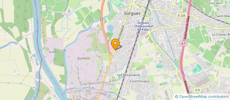 localisation de l'entreprise SCI MARGUERITE  SORGUES