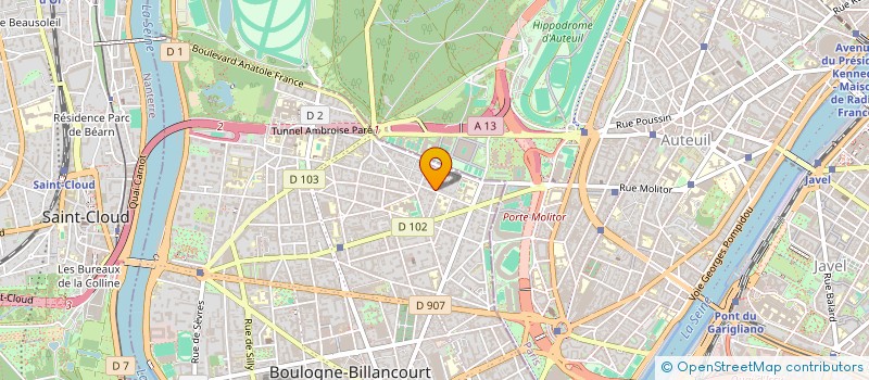 localisation de l'entreprise SCI MARGUERITE 5 à BOULOGNE-BILLANCOURT