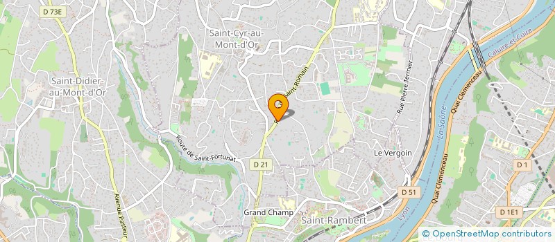 localisation de l'entreprise SCI MARGUERITE  SAINT-CYR-AU-MONT-D'OR