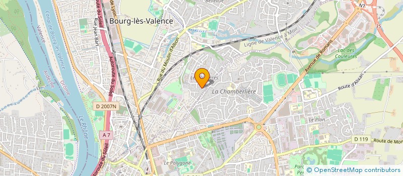 localisation de l'entreprise SCI MARGUERITE  BOURG-LES-VALENCE