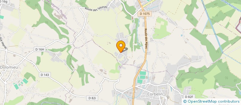 localisation de l'entreprise SCI MARGUERITE  LES AVENIERES VEYRINS-THUELLIN