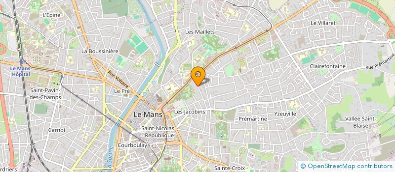 localisation de l'entreprise SCI MARGUET MUIRON  LE MANS