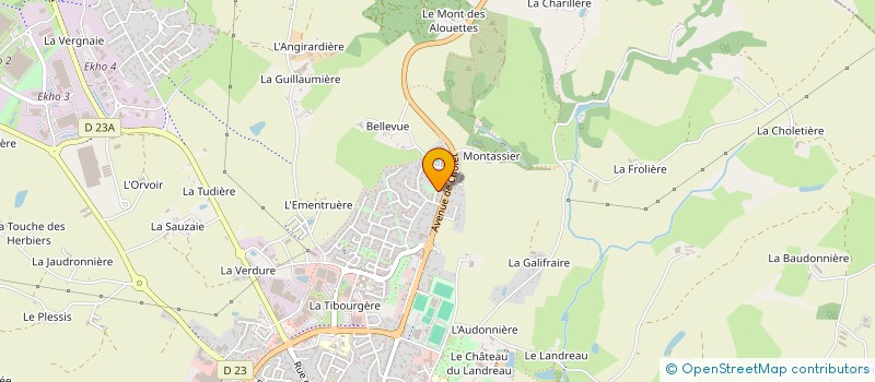 localisation de l'entreprise SCI MARGUY à LES HERBIERS