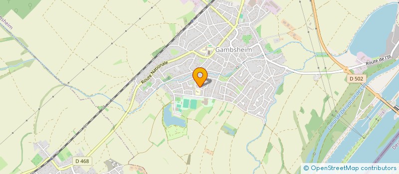 localisation de l'entreprise SCI MARHA  GAMBSHEIM