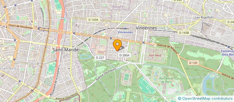 localisation de l'entreprise SCI MARHAI à VINCENNES