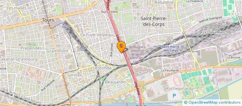 localisation de l'entreprise SCI MARHUB  TOURS