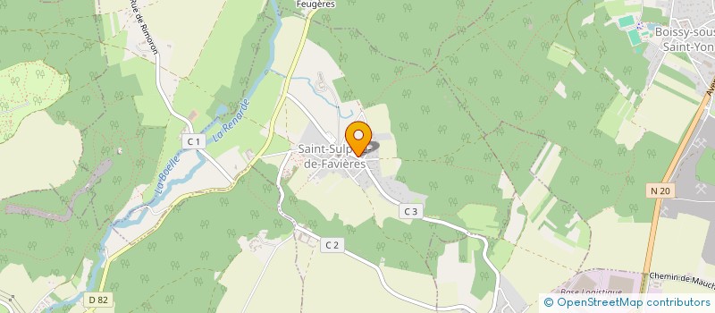 localisation de l'entreprise SCI MARHUGAUX  SAINT-SULPICE-DE-FAVIERES