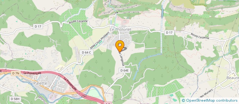 localisation de l'entreprise SCI MARI  LE THOLONET