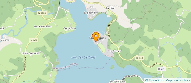 localisation de l'entreprise SCI MARI GADREY à MONTSAUCHE LES SETTONS