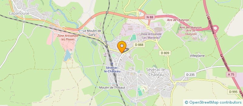 localisation de l'entreprise SCI MARI'HOME  SEVERAC D'AVEYRON