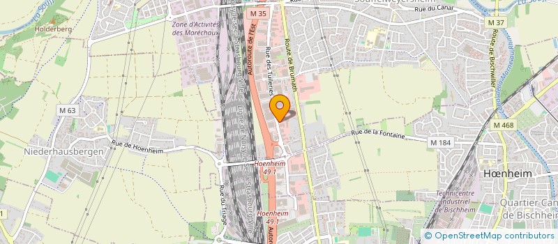 localisation de l'entreprise SCI MARIA  SOUFFELWEYERSHEIM