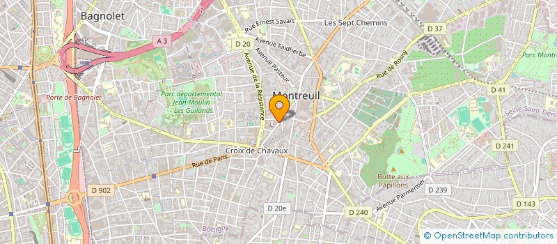 localisation de l'entreprise SCI MARIA à MONTREUIL