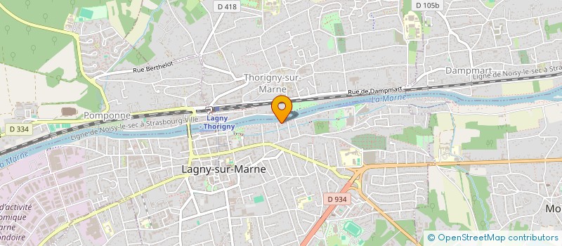 localisation de l'entreprise SCI MARIA  LAGNY-SUR-MARNE