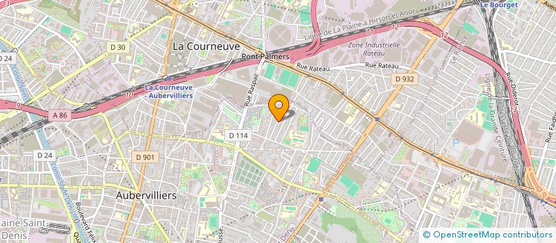 localisation de l'entreprise SCI MARIA  AUBERVILLIERS