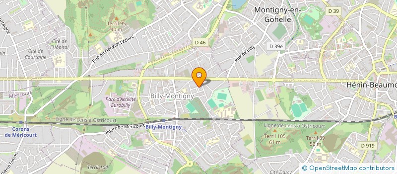 localisation de l'entreprise SCI MARIAGE à BILLY-MONTIGNY