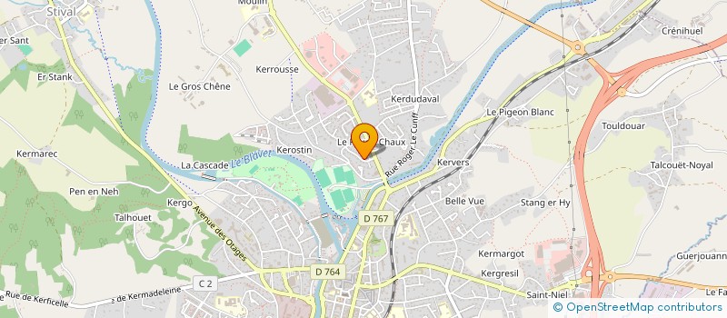 localisation de l'entreprise SCI MARIANN  PONTIVY