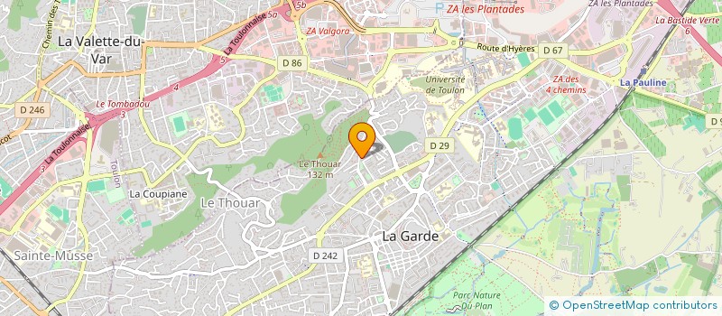 localisation de l'entreprise SCI MARIANNAIR  LA GARDE