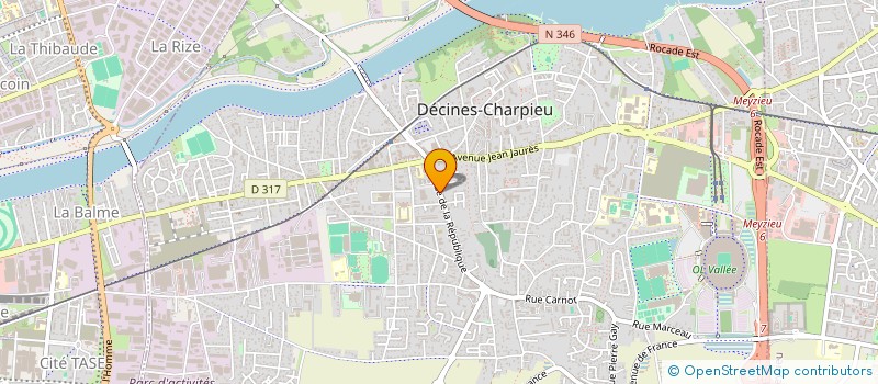 localisation de l'entreprise SCI MARIANNE  DECINES-CHARPIEU